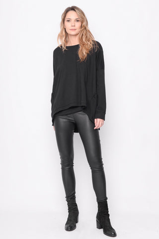 B41.222.41.10 STRETCH LEATHER LEGGING 100 LAMB LEATHER 100 BLACK
