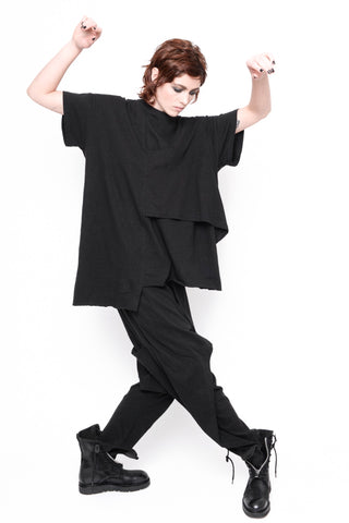 ID.04.01.01 T-SHIRT 70% CO 30% LI 100 BLACK