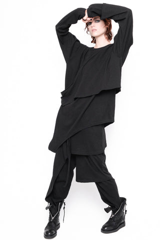 ID.04.01.03 LONG SLEEVE 70% CO 30% LI 100 BLACK