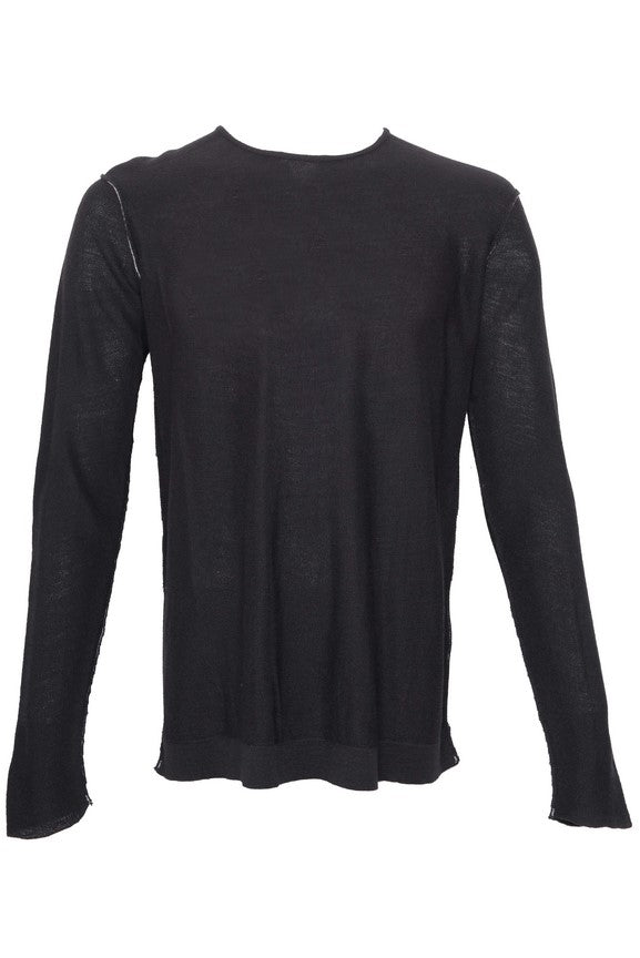 HANNES ROETHER MALE SWEATER 110852/148 100% WV 090 BLACK