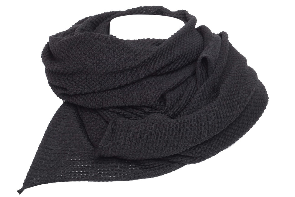 HANNES ROETHER SCARF li41zenz.148 310687 100% WV 090 BLACK