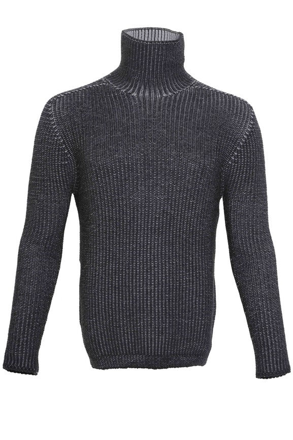 HANNES ROETHER MALE SWEATER er10be.130 110989/130 100% WV 090 BLACK/RAVE