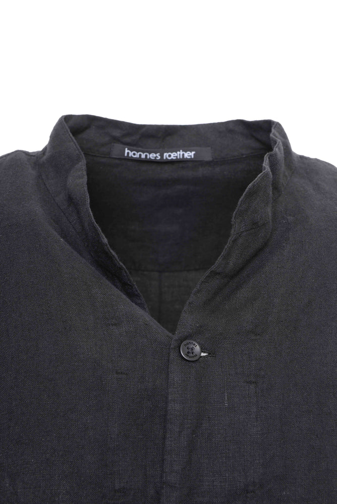 
                  
                    HANNES ROETHER MALE SHIRT to29pas.608 110921 100% LINEN 090 BLACK
                  
                