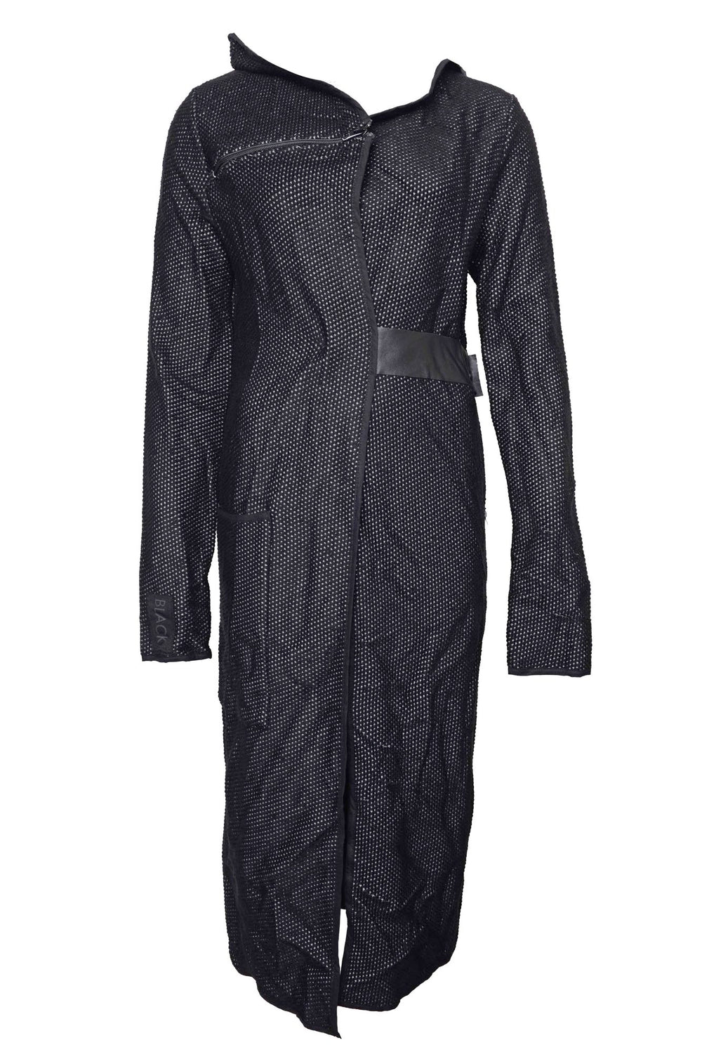 202.02.06 CARDIGAN COMPLEX 100% COTTON BLACK AND GREY