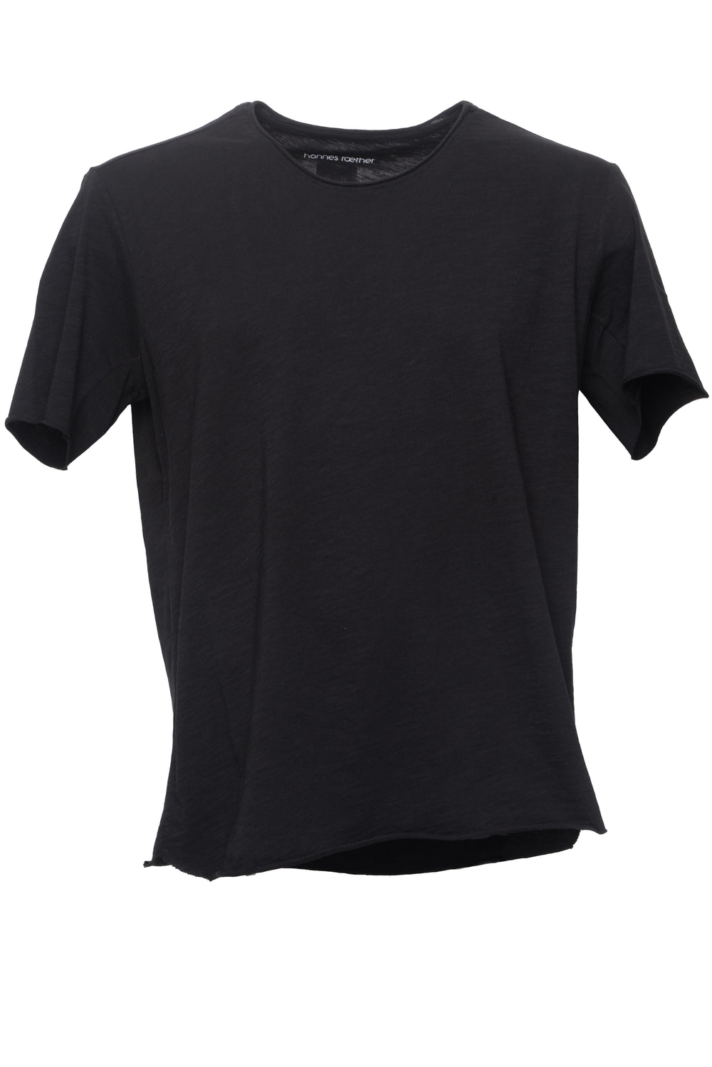 HANNES ROETHER MALE T-SHIRT 111243 100% CO 090 BLACK