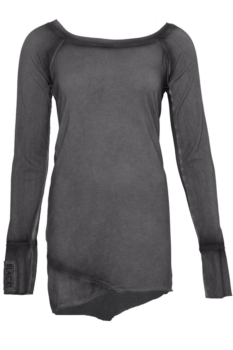 211.05.04 Top Exotic 96% org CO/4%elastan COLD DYE GREY with BLACK SPRAY