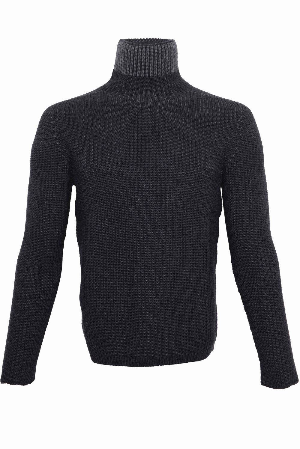 HANNES ROETHER MALE SWEATER er10be.130 110989 100% WV 090 BLACK/POSH