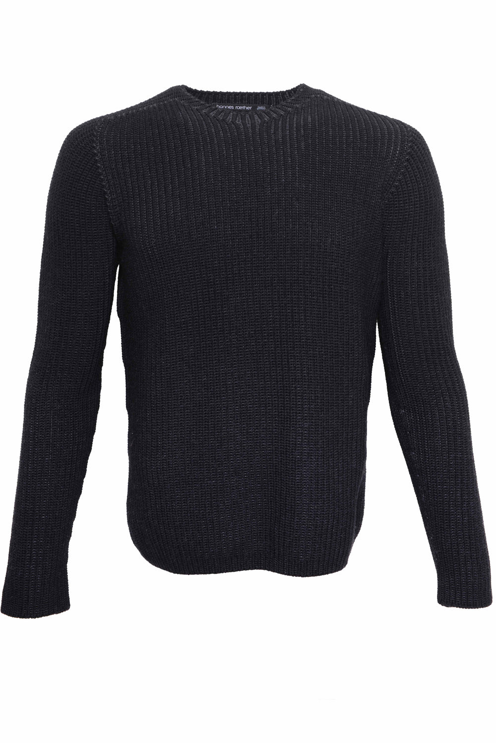 HANNES ROETHER MALE SWEATER ek10man.130 110949/130 100% WV 090 BLACK POSH