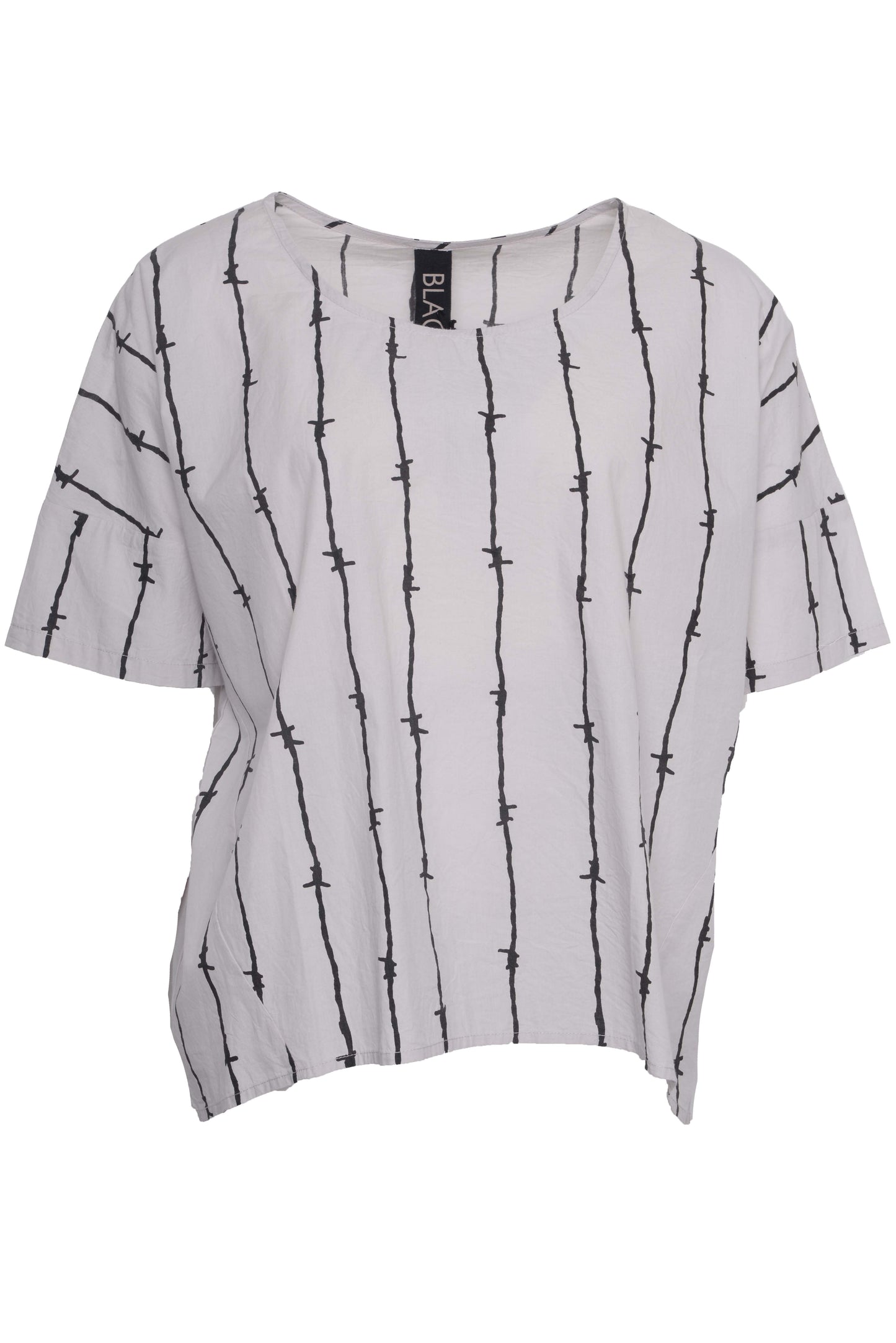 
                  
                    211.23.08 Top Thanks For The Love 100% Cotton Vapor with black print
                  
                