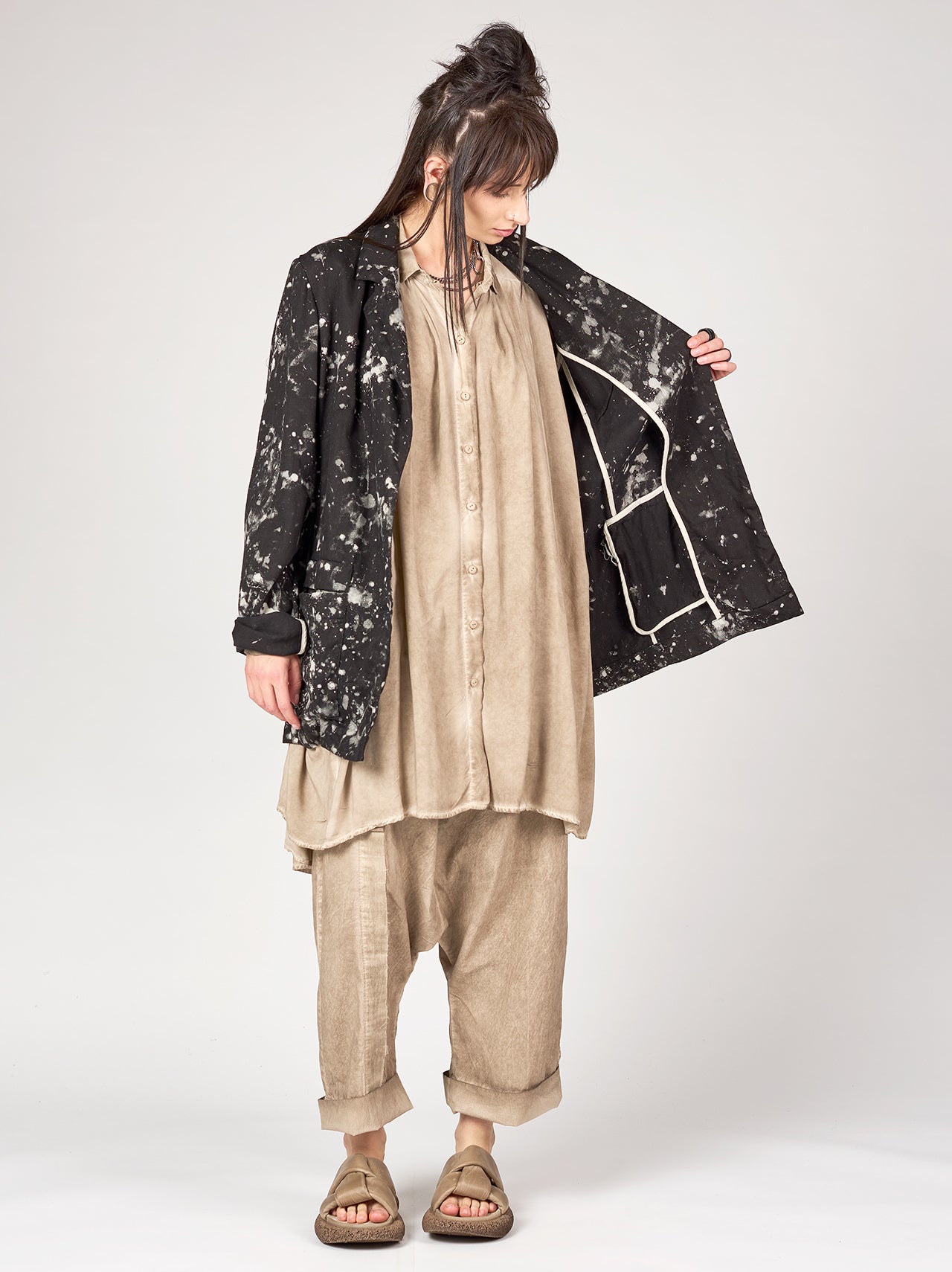 
                  
                    STUDIO B3 JACKET ISSO NB 2063 BLACK MILK SPLASHED
                  
                