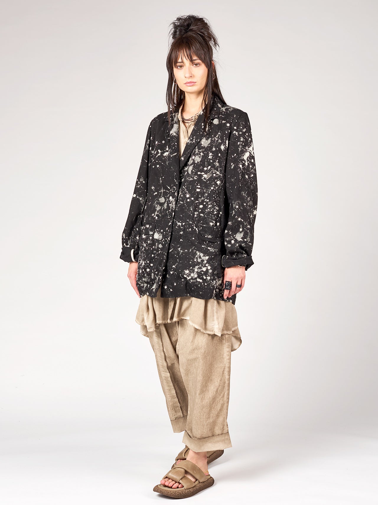 
                  
                    STUDIO B3 JACKET ISSO NB 2063 BLACK MILK SPLASHED
                  
                