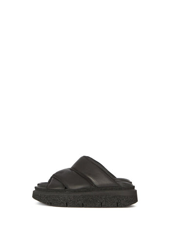 LOFINA SANDALS 9402 100% LEATHER GASOLINE NERO
