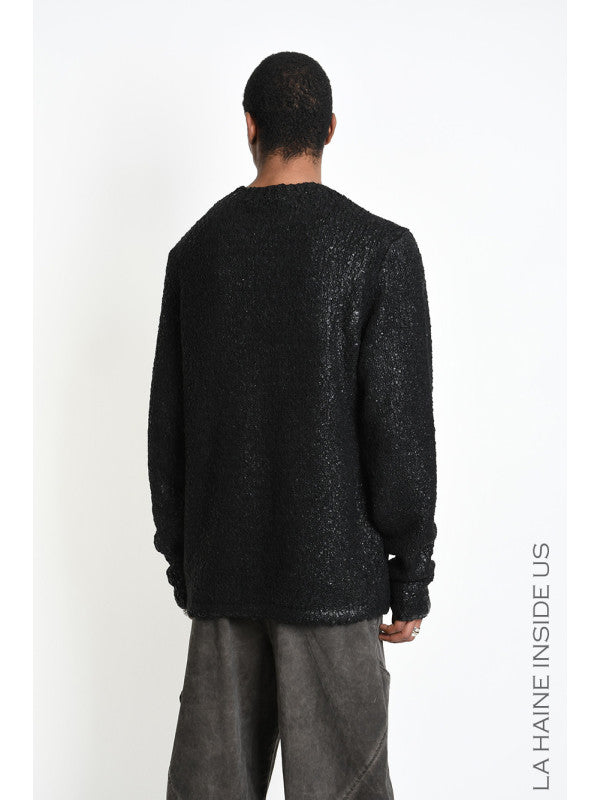 
                  
                    LA HAINE  3KL M1297 SWEATER 62%PC 18%PL 8%WO 8%VI 4%WP BLACK COATED
                  
                