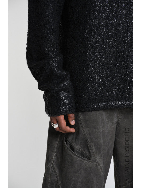 
                  
                    LA HAINE  3KL M1297 SWEATER 62%PC 18%PL 8%WO 8%VI 4%WP BLACK COATED
                  
                