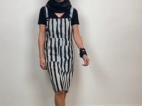 
                  
                    Load and play video in Gallery viewer, 211.18.05 Dress Face To Face 100% Cotton Stripe
                  
                