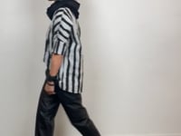 
                  
                    Load and play video in Gallery viewer, 211.18.11 short top Same Again 100% Cotton STRIPE
                  
                